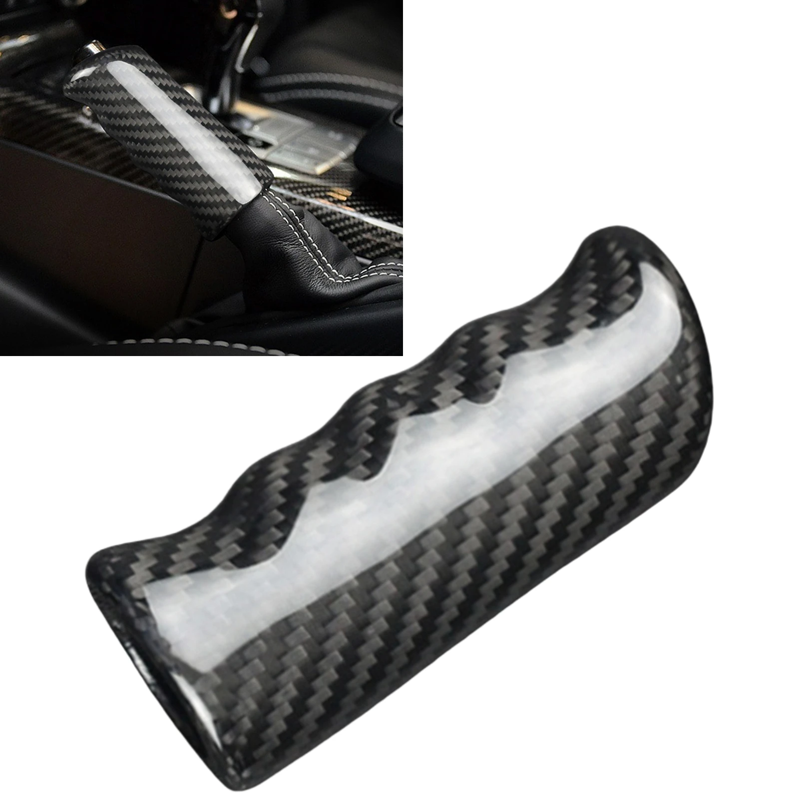 

For Mercedes Benz G-Class W463 AMG 2004-2018 Interior Carbon Fiber Parking Hand Brake Handbrake Cover