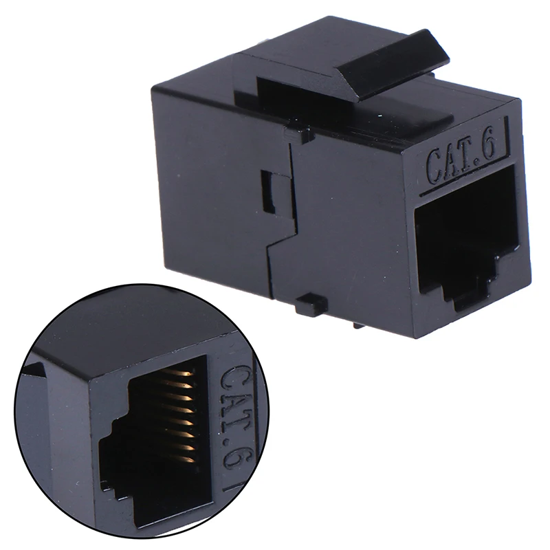 1pcs RJ45 Female To UTP Cat5e CAT6 Keystone Jack Inline Coupler Connector Adapter Accessories