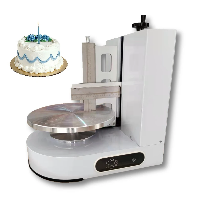 Electric Butter Cake Cream Coating Decoration Machine Birthday Cake Cream Spreader Cake Making Smoothing Coating Machine