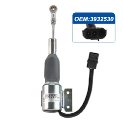 3932529 3930658 Fuel Shut Off Solenoid SA-4756-24 J932529 for Cummins Engine 4BT 5.9L, 6BT 5.9L Hyundai R130 R170 Case IH 24VDC