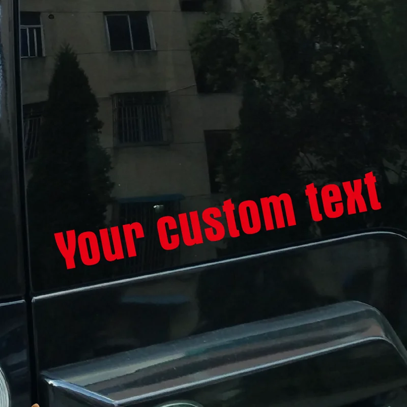 Custom Made Text Personality Decal Waterproof Reflective Sticker Car Motorcycle Customized