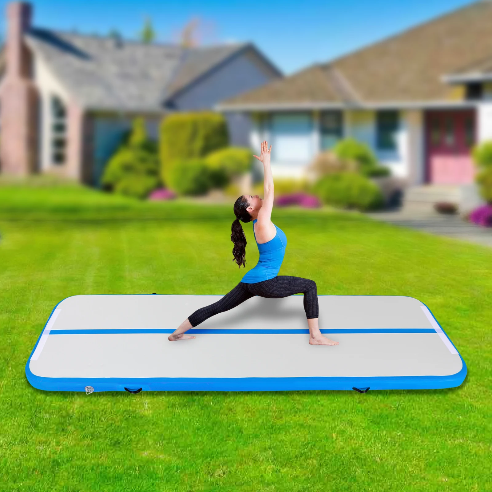 Inflatable Training Gymnastics Mat for High-Performance Training Family Use Leisure Centers Parks Beaches Outdoor Yoga Equipment