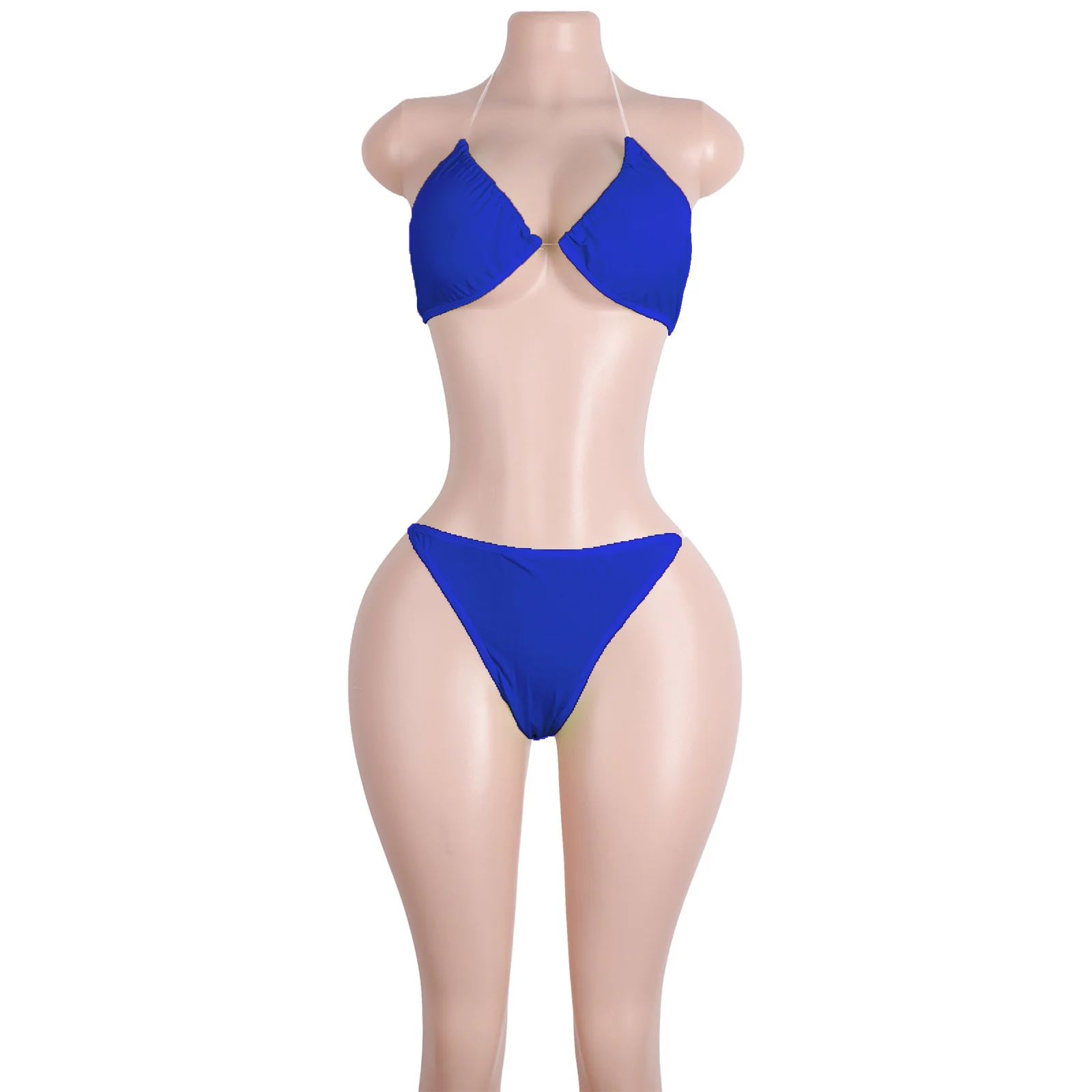 Bikinis Swimwear Halter Neck Design Cutout Detailing Elastic Straps Wholesale Beachwear Summer Outfits Apparel Exotic Dancewear