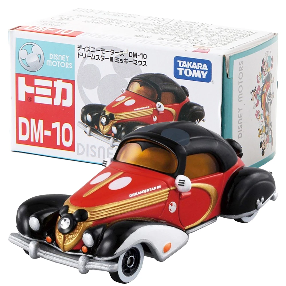 Takara Tomy Tomica Disney Motors Mini Diecast Car Model Ornaments Toy Dream Star Mickey Collectible Gifts for Children