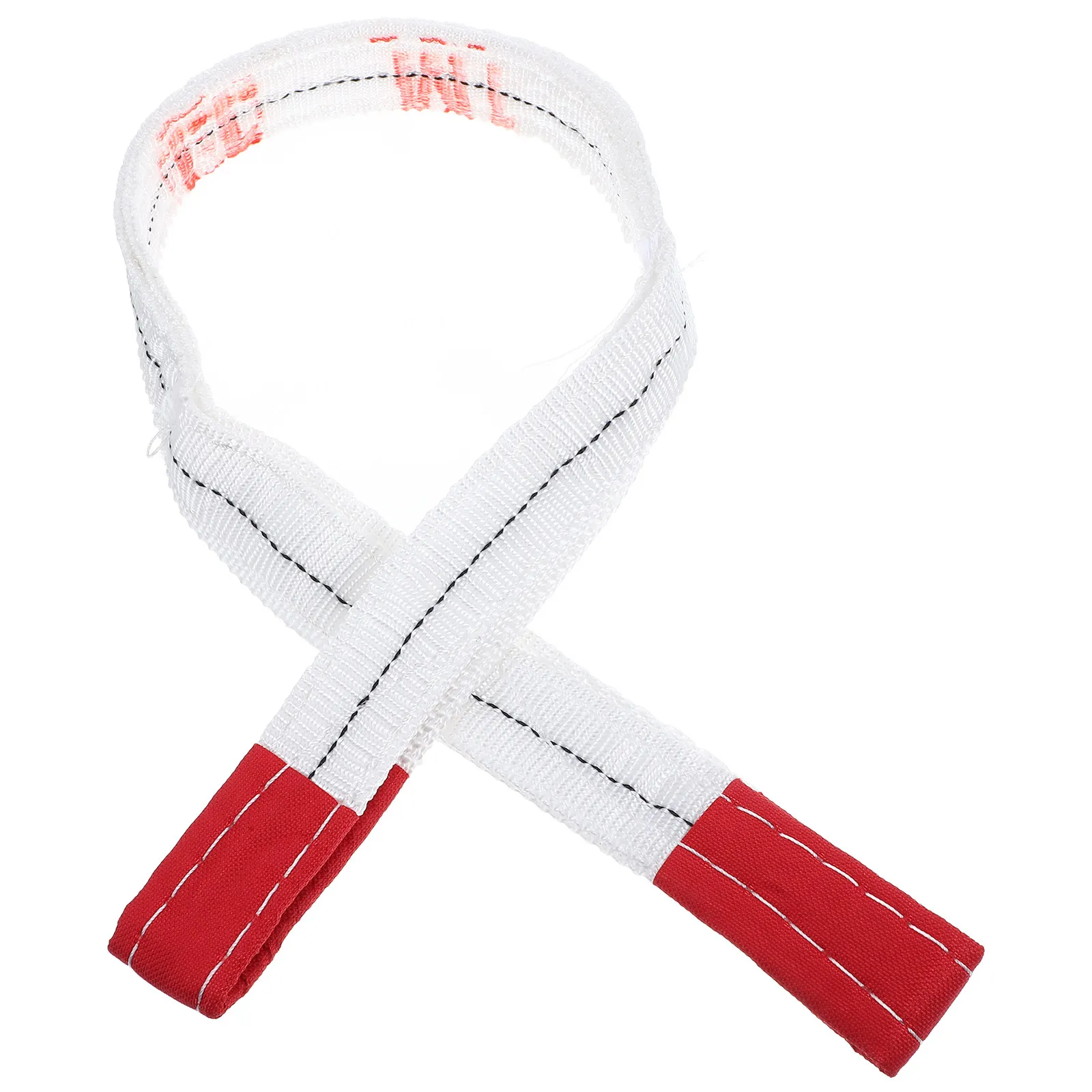 White Industrial Lifting Sling Heavy Duty Web Sling 1 Meter for Warehouse Construction Rigging Load Bearing Strap - view 3