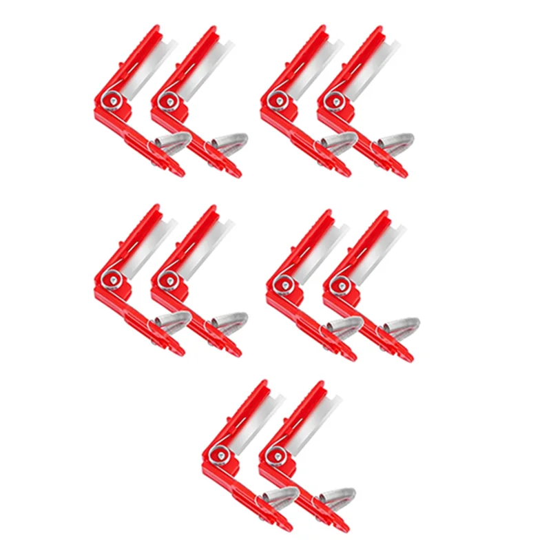 

10PCS Gardening Picker, Garden Finger Fruit Picker, Garden Orchard Hand Tools For Gardeners Picking Fruits Red-B09B