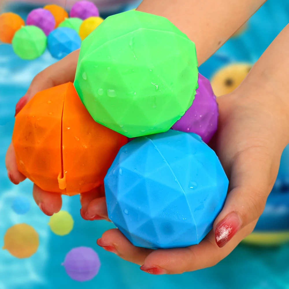 1/5Pcs Reusable Water Balloons Refillable Water Bomb Splash Balls for Water Games Summer Fashion Pool Beach Fighting Game Toys