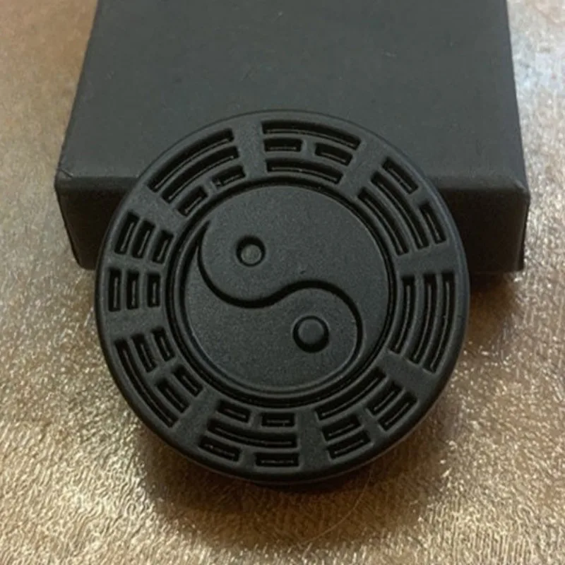 Oreo Biscuit Shape Magnetic Push Coin - EDC Metal Fidget Toy Anti-Stress Relieving Anxiety Mini Push Card Sensory Tool Quality