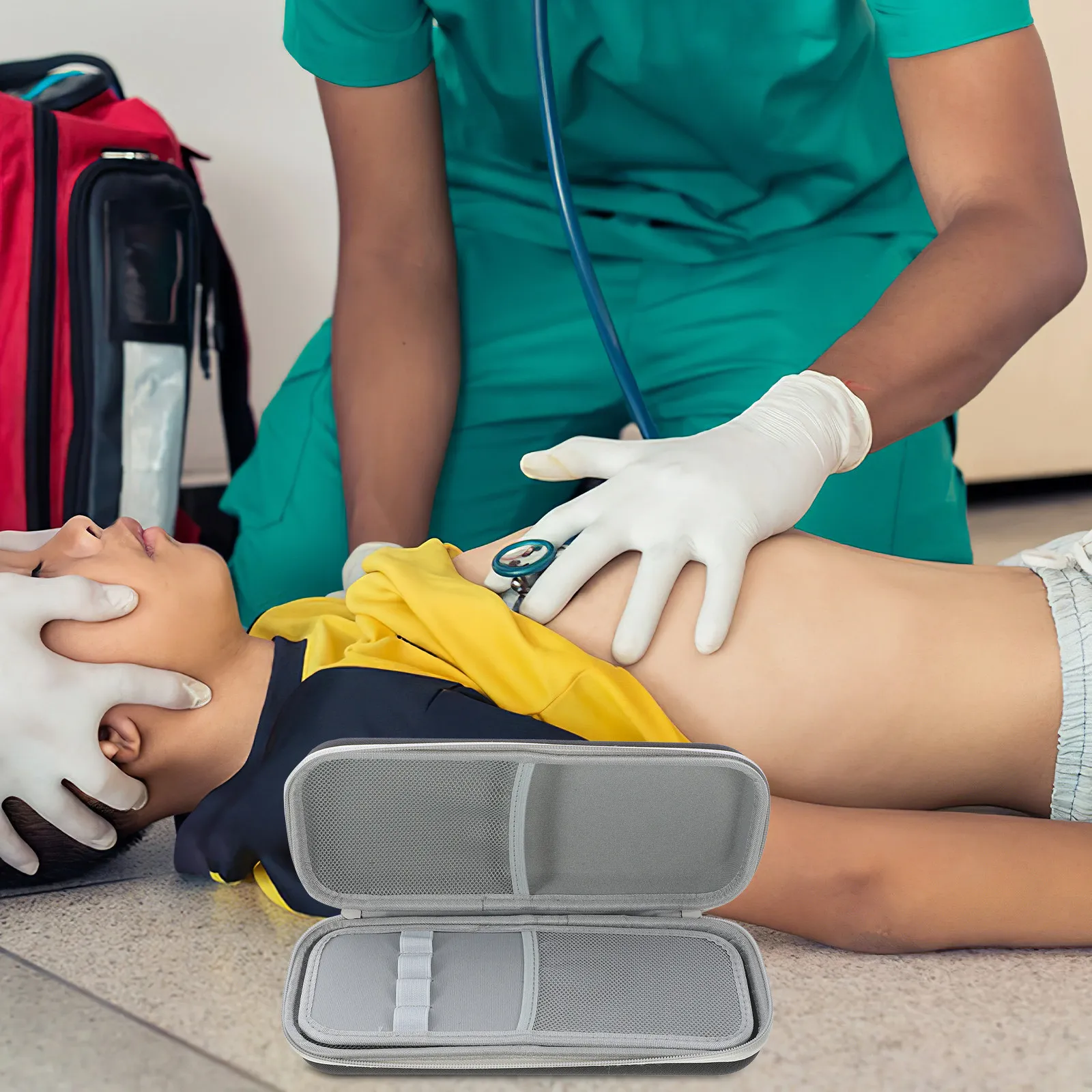 

Hardshell Stethoscope Case Portable Wear-Resistant Protection for Medical Tools Compact Lightweight Carry Solution