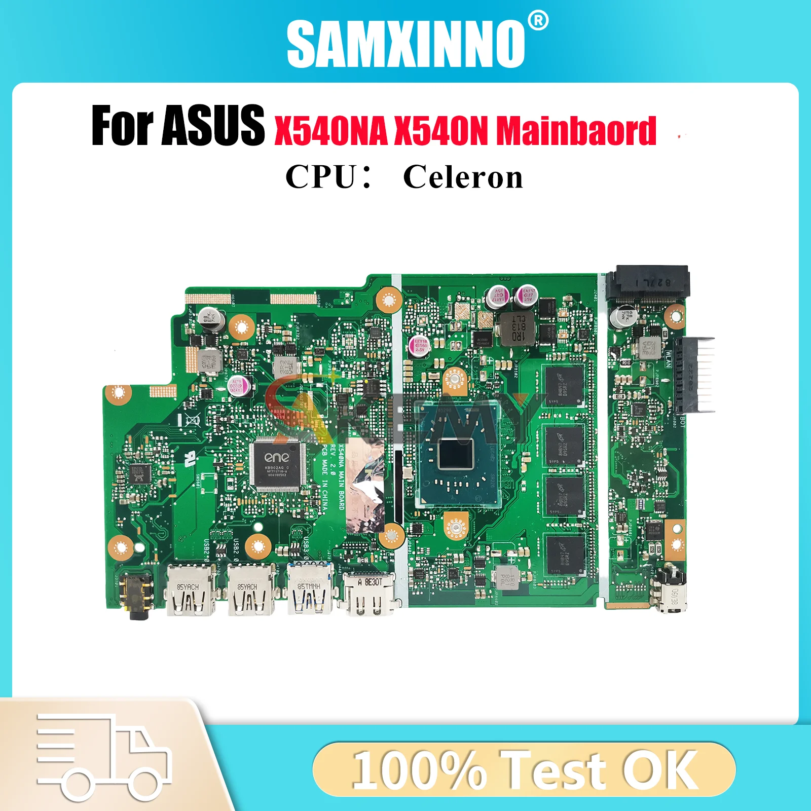 

X540NA Laptop Motherboard For ASUS VivoBook A540N X540NA F540N X540NV D540N X540N R540N Notebook Mainboard With Celeron CPU stk
