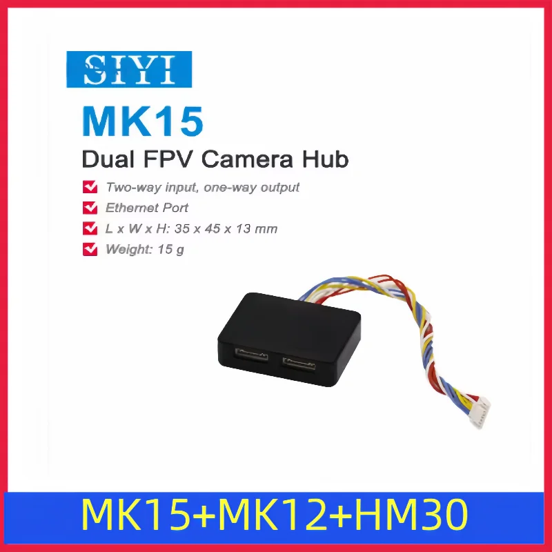 SIYI MK32 HM30 MK15 Air Unit with Long Range Full HD 1080p Image Transmission SBUS PWM Ethernet Mavlink Telemetry Datalink CE FC