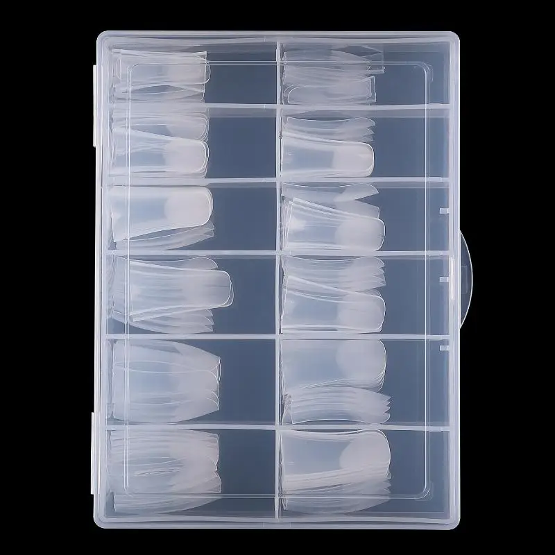 Moules à ongles en forme de bec de canard, double forme, couverture complète, moule à Gel de construction rapide, Extension de faux ongles en acrylique, formes supérieures, 120 pièces