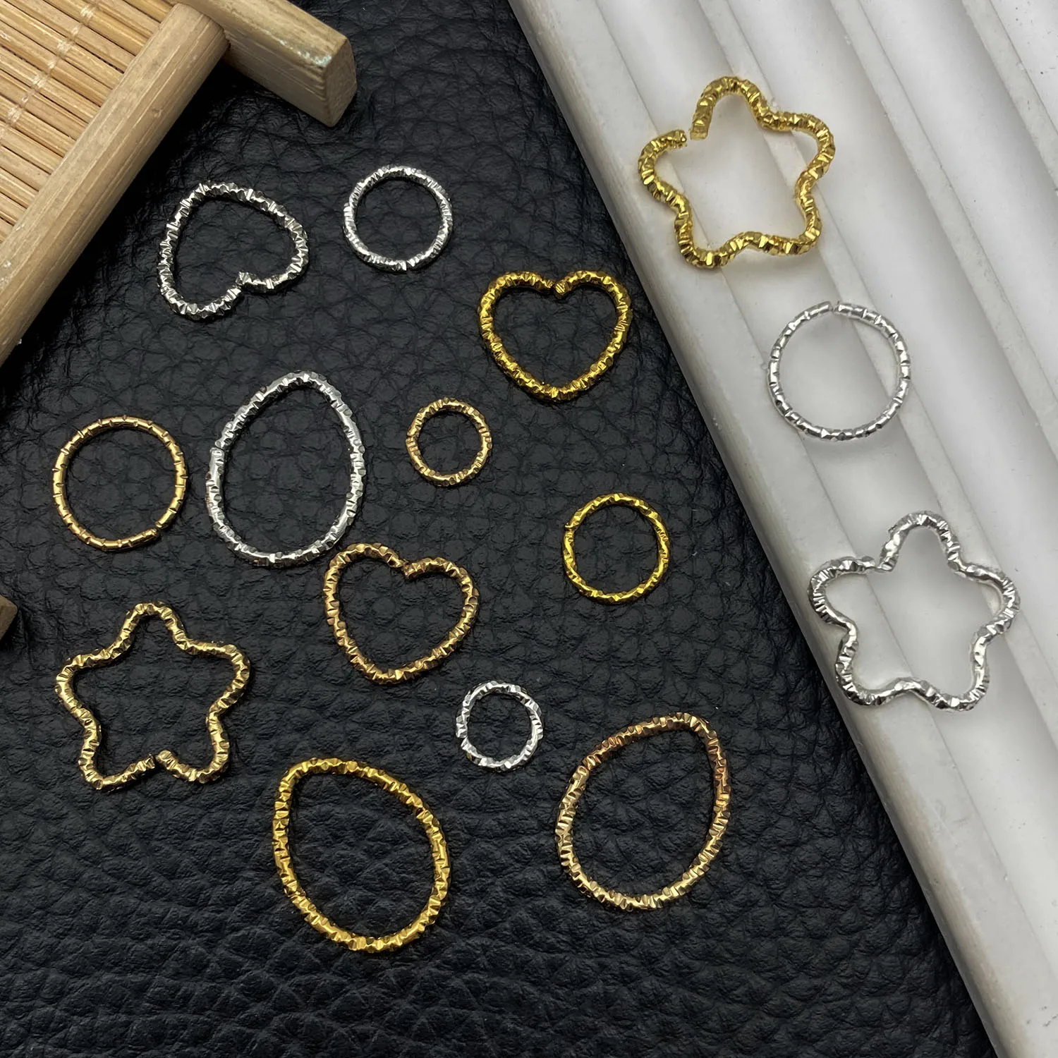 23pcs alloy creative simple geometric circle set, jewelry decoration accessories, back to school Halloween and Christmas fashion