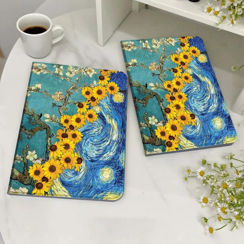 

Чехол с рисунком кошки и подсолнуха для Honor MediaPad MatePad 6 7 X8 M5 M6 V6 V7 T5 T10 T10s 10 11 SE C5e X8a Pro Lite Tablet