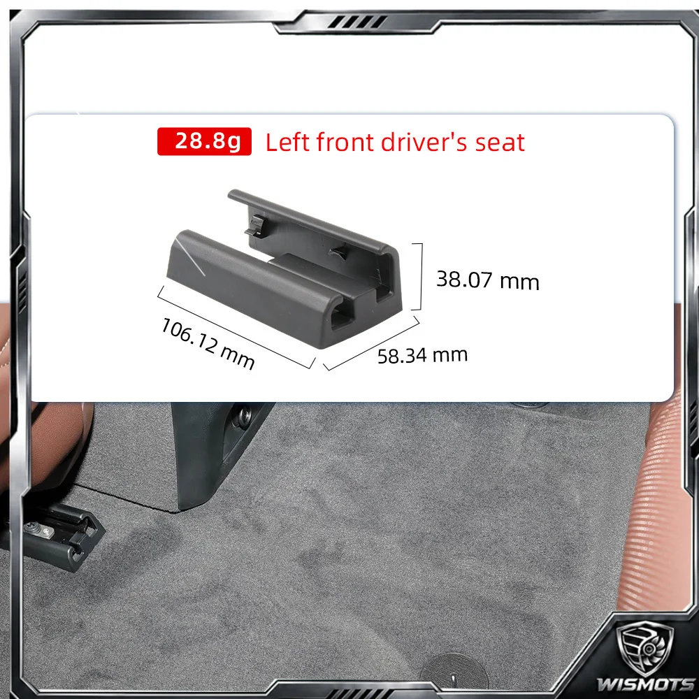 Upgraded LHD RHD Interior Car Front Left Right Seat Sliding Track Rail Trim Cover For BMW X5 X6 X7 G05 G06 G07 G18 2019-2025