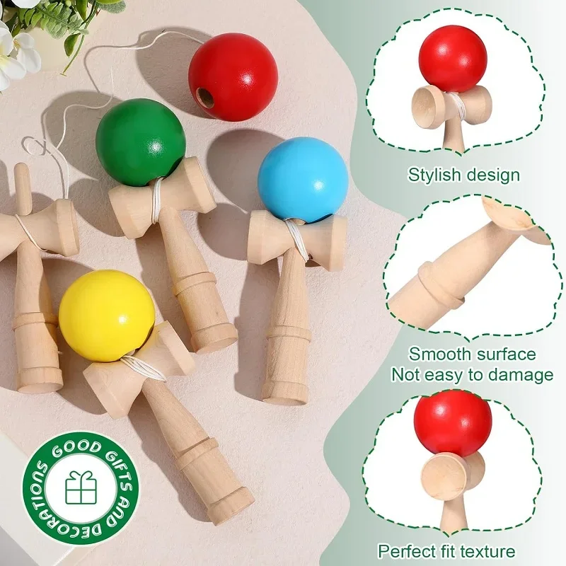 1PC Holz Schwert Ball Spielzeug Spleißen Geschicklichkeit Kreative Geschicklichkeit Ball Für Hof Stadion Home Park Schwert Ball Outdoor Spielzeug kinder Geschenk