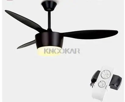 Creative ceiling fan family living room remote control simple bedroom dining room retro electric fan chandelier American fan lig