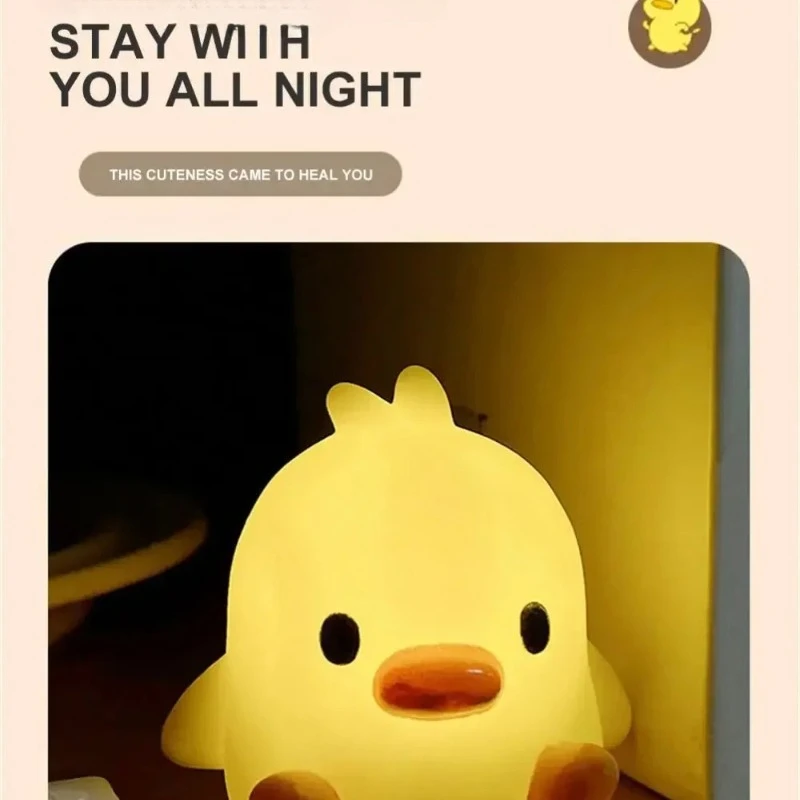 جديد الكرتون لطيف الفينيل ضوء الليل الإبداعية غرفة نوم أباجورة طاولة صغيرة مصباح السوق الليلي كشك هدية مصباح لتهيئة الجو