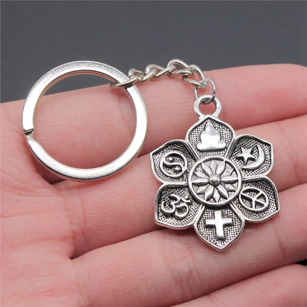 Keychains 28Mm Ring Yoga Sports Elegant Jewelry