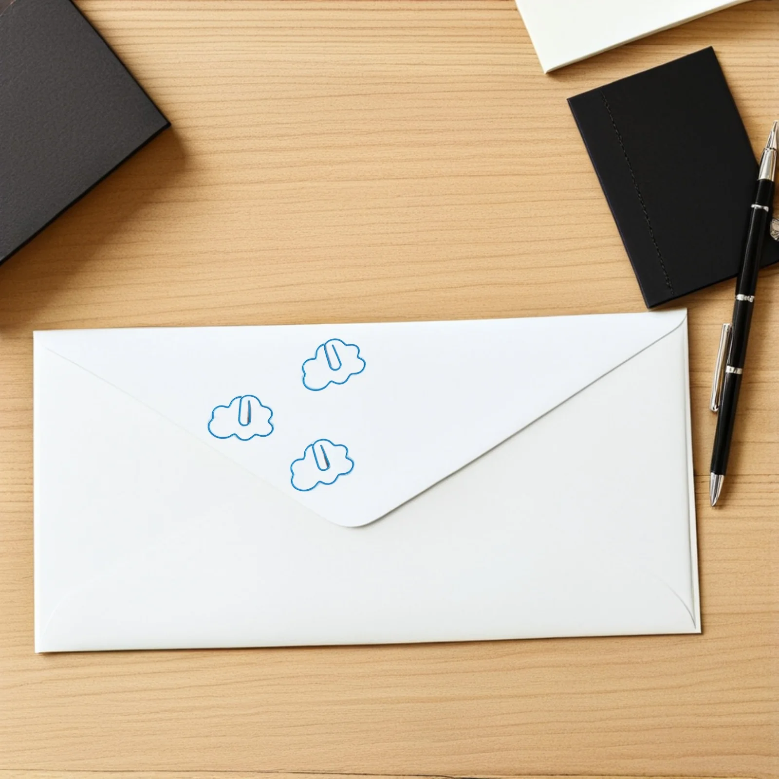 30Pcs Cartoon Paper Clips Cloud Shape Decorative School Office Document File Fixing Multiuse Paperclips Clips Office Supplies