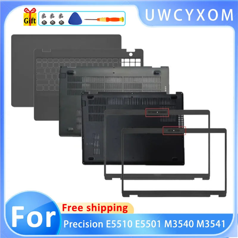 Replacement New Case For Precision E5510 E5501 M3540 M3541 LCD Back Cover Front Bezel Bottom Case