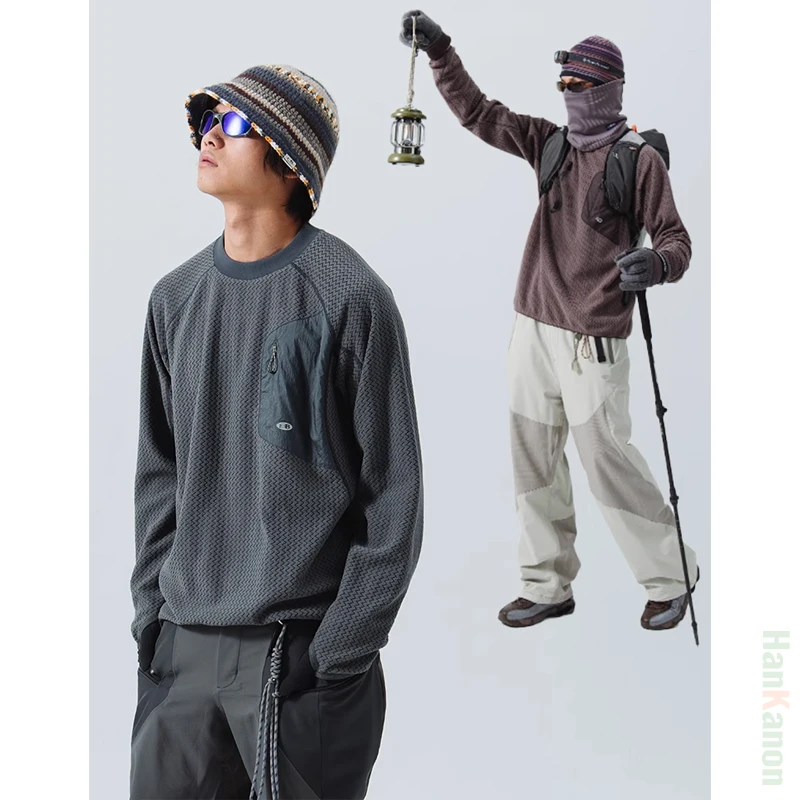 

Cycling Jacket Mountain-Ready Crewneck Engineered with Ribbed Neck Reflective Logo Secure Chest Pocket for Outdoor Style Unisex