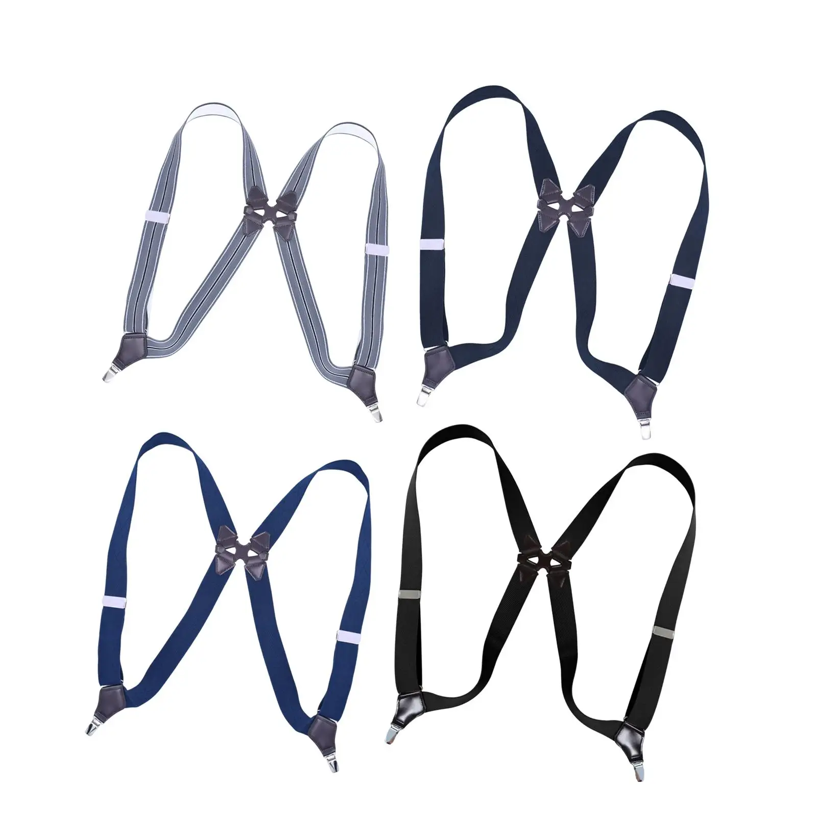 男性サスペンダー弾性ストラップ Y 字型快適な大人のバックベルト調節可能