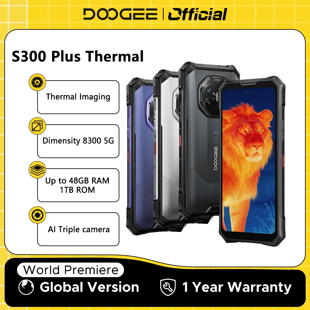 World Premiere DOOGEE S300 Plus Thermal 5G Rugged Phone Thermal