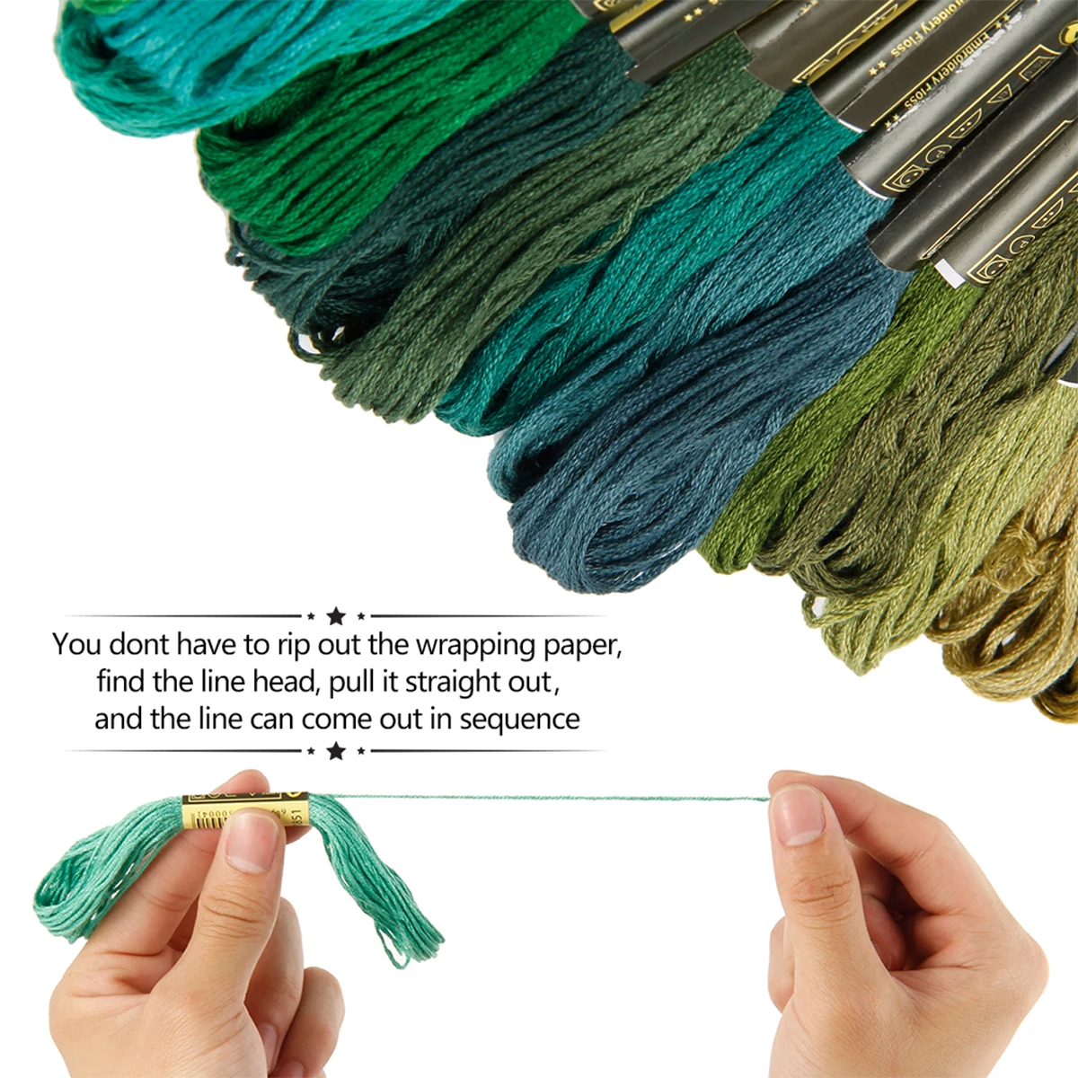 Colorful Embroidery Floss 100 Skeins Cross Stitch Threads for Hand Cotton Embroidery For Making Sewing Cloth Set Diy Craft