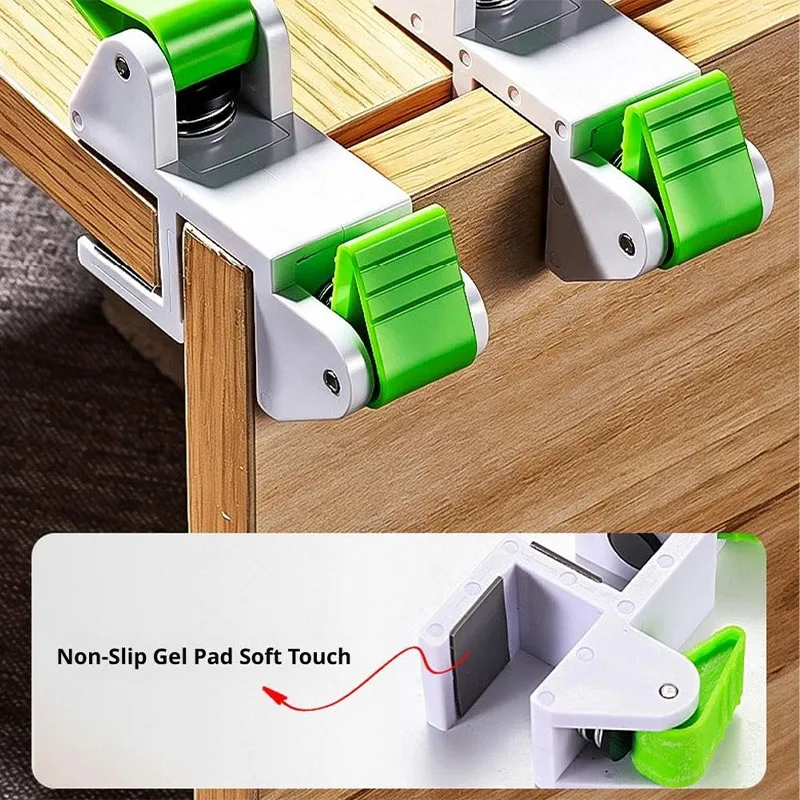 Wardrobe Kitchen Cabinet Side Woodworking Installation Fixing Tool Adjustable Markers Clip Plastic Edge Sealing Fixing Clamps