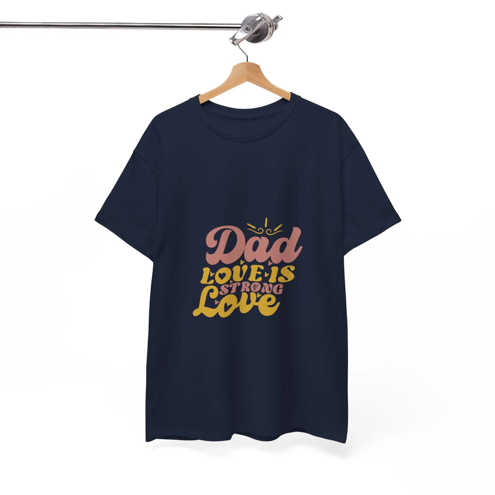 

Футболка унисекс с надписью «Dad Love Is Strong Love»