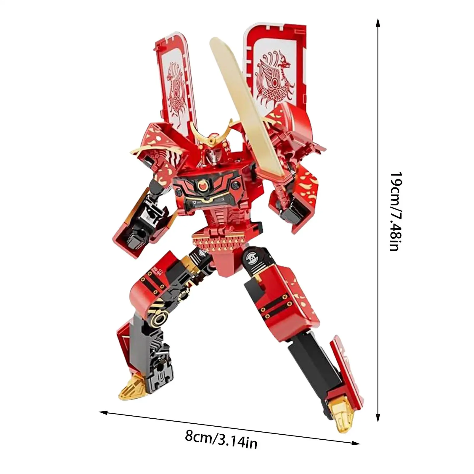 Eis verwandeln pädagogische Bausteine Roboter Actionfigur für Kinder Jungen Mädchen Sammler Indoor Outdoor Spielen