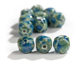 16#5pcs Special Irregular Shape Kiln Ceramic Beads Handmade Jewelry Making Supplies Bulk Wholesale Necklace Joias Diy #XN317