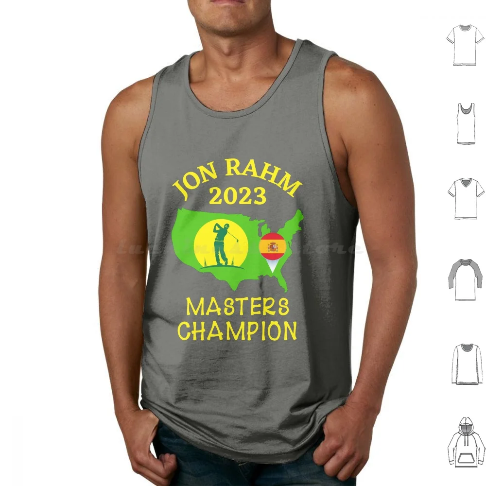 Jon Rahm Masters Tank Tops Vest Sleeveless John Rahm Masters Masters 2023 Jon Rahm 87th Masters Masters Tournament The Masters