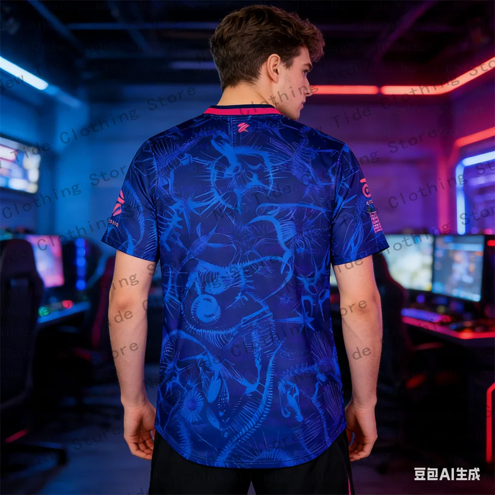 

Новая коллекция 2026: Футболки Paper Rex DinoGlitch Jersey Series для киберспортивного клуба PRX, модные мужские футболки F0RSAKEN в уличном стиле