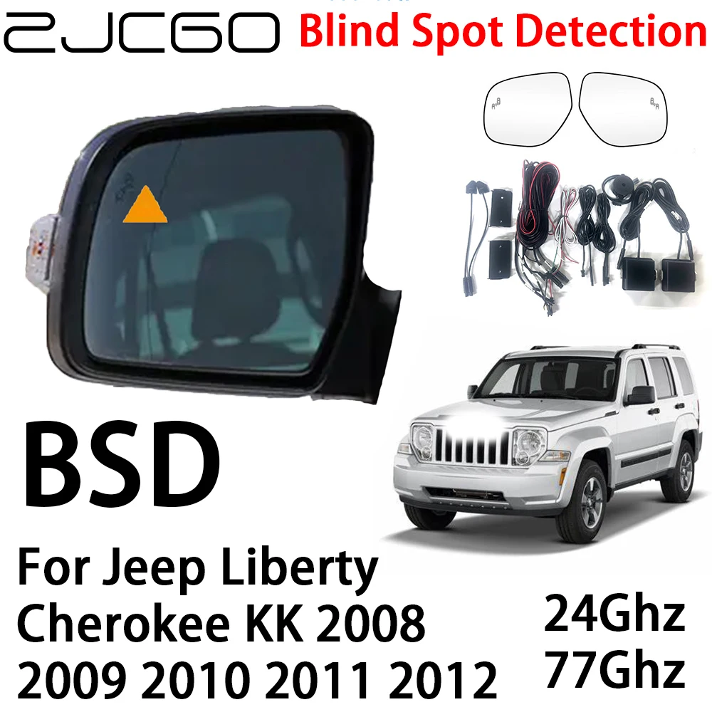 ZJCGO Car BSD Radar Warning System Blind Spot Detection Safety Driving Alert for Jeep Liberty Cherokee KK 2008~2012