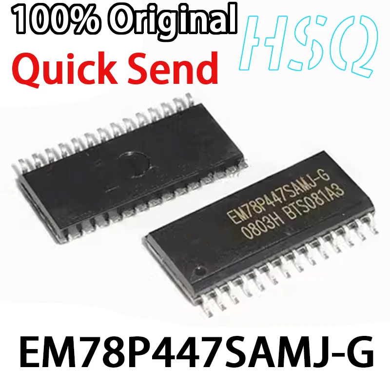 1PCS EM78P447SAMJ-G EM78P447 Microcontroller Packaging SOP-28 Original MCU