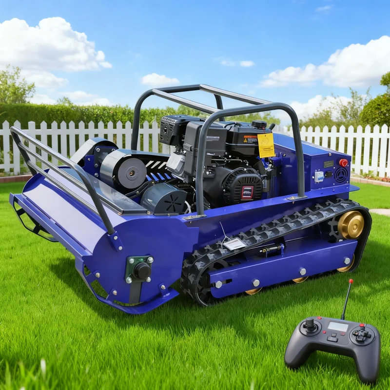 

Customized Upgraded Flail Lawn Mower Remote Control High Cost Performance Quality Grass Mower for Sale