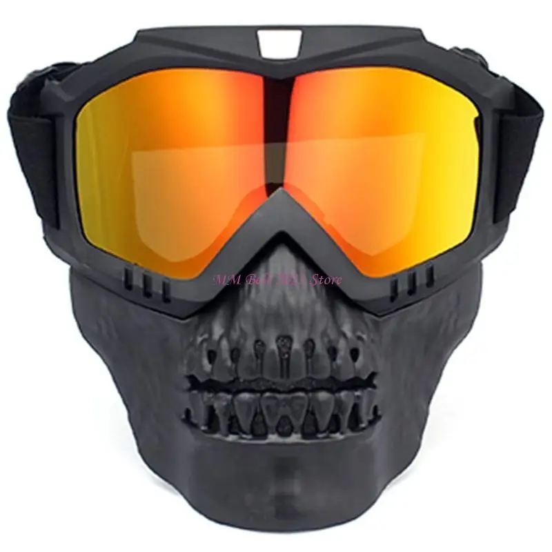 49ME Motorcycle Goggles Mask Detachable Face Shield Ski Goggles Mask Motocross