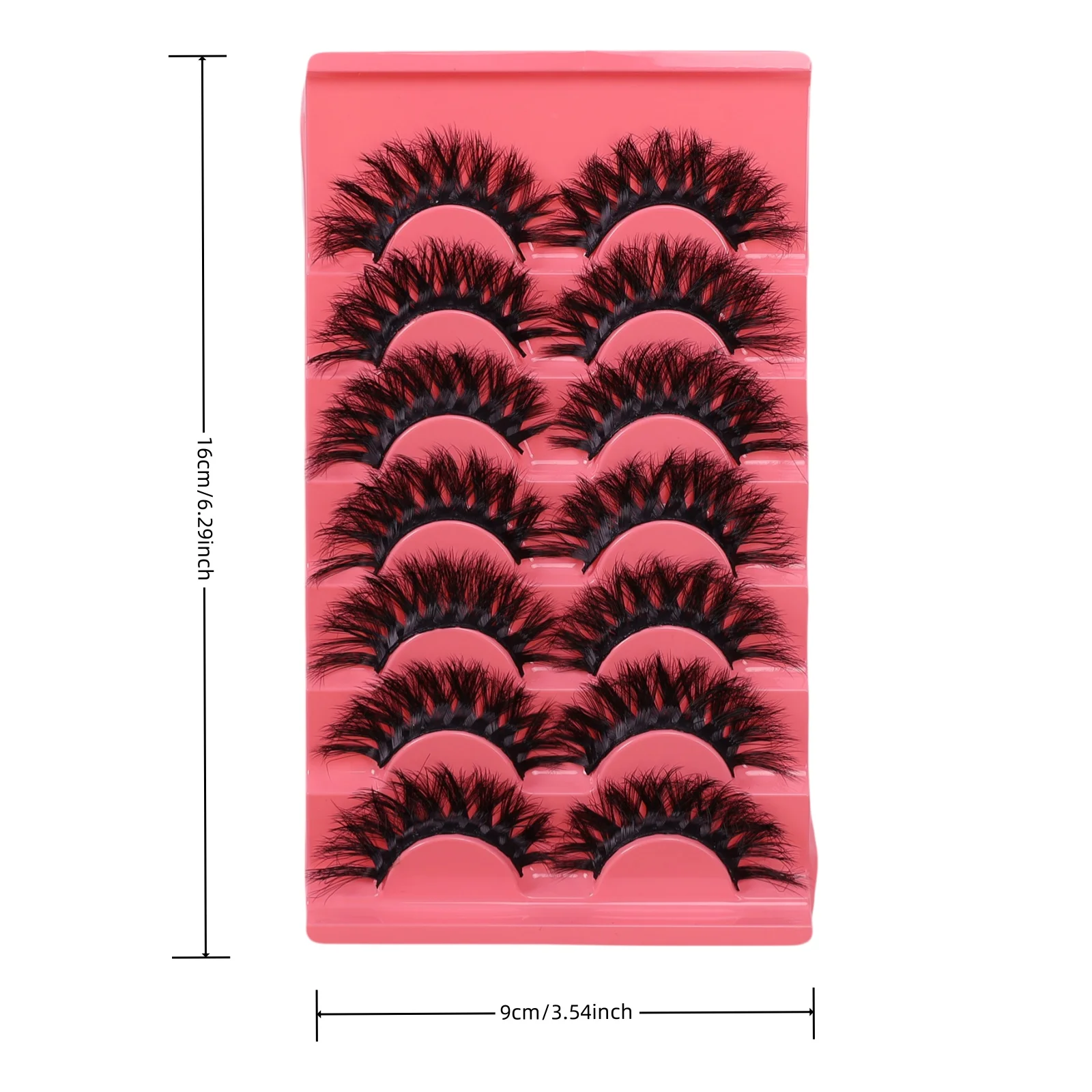 3Dまつげエクステ,アメリカとヨーロッパの厚いまつげ,インターネットの有名人のための超柔らかい化粧品,7ペア