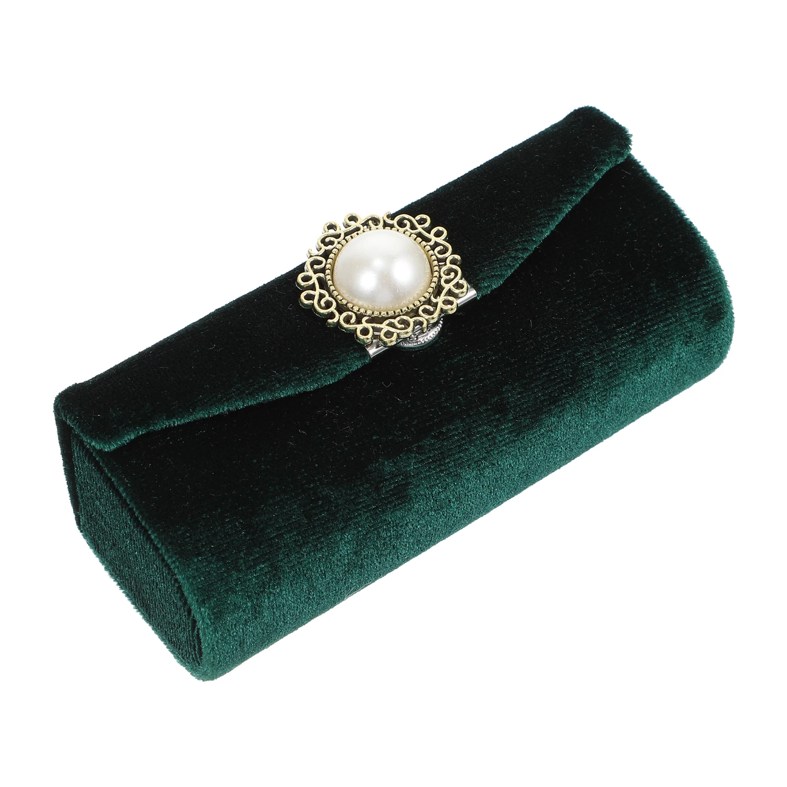 

Lipstick Box Case for Purse Holder Storage Organizer Fabric Container Vintage Miss