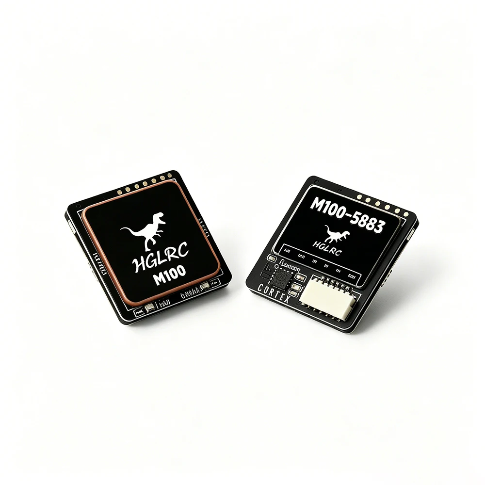 HGLRC M100-5883 M10 GPS Module With Compass Ceramic Antenna On-board LED Indicators 21x21mm For RC Airplane FPV Long Range