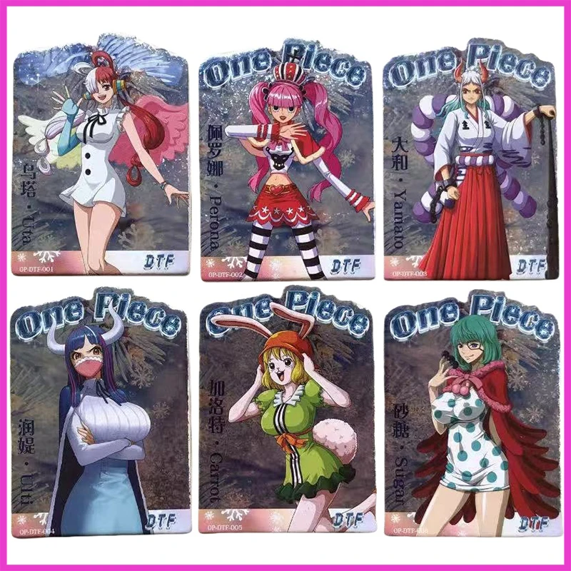

Аниме ONE PIECE Rare Limited DTF Refraction Коллекционная карта Uta Perona Yamato Ulti Морковь Сахар Игрушки для мальчиков Подарок на день рождения