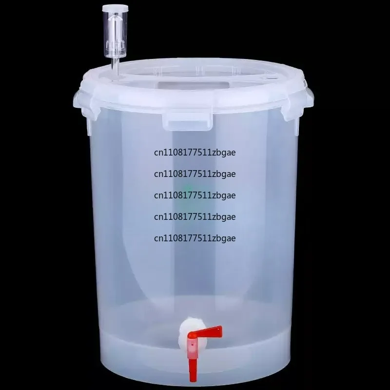 V-shaped Bottom, Thickened Barrel Body, 28L Transparent Fermentation Barrel, Conical Bottom, Family Brewed Beer and Wine