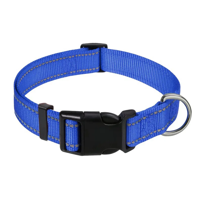 Reflektierendes Nylon-Hundehalsband mit Verstellbarem Schnellverschluss in Verschiedenen Farben für Tägliche Spaziergänge und Anti-Verlust-Schutz – Detail 11