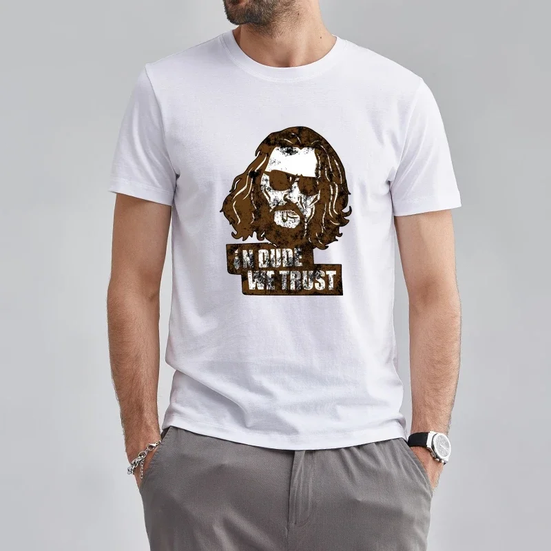 The Big Lebowski Inspired Graphic Tshirts Fashion Man Summer Clothing T-Shirt Funny The Dude Coen Brothers Jeffrey Tops Tee