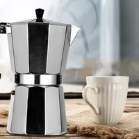 Moka Coffee Pot Espresso Latte Percolator Stove Coffee Maker Espresso Pot Italian Coffee Machine 50/300/450ml Aluminum