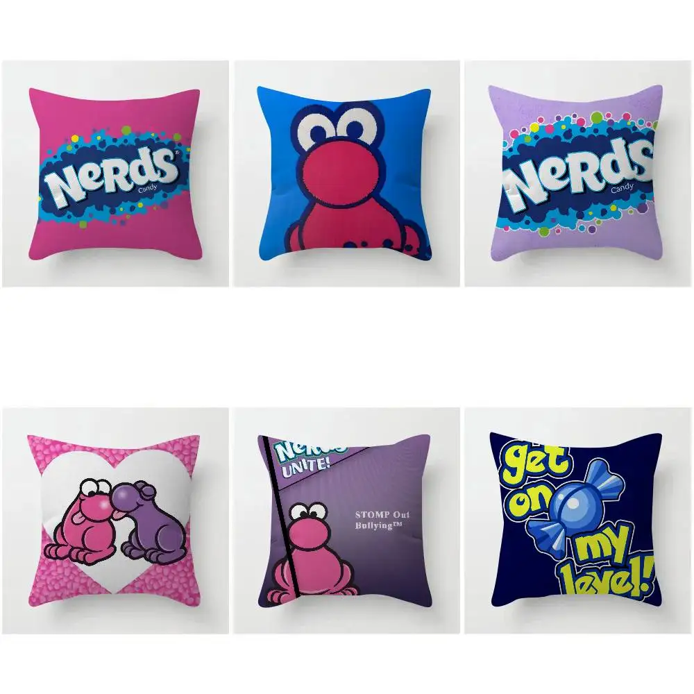 Fundas de Almohada Divertidas con Diseño de Dulces para Amantes de la Gastronomía, Decorativas para el Hogar, Súper Suaves, para Bodas