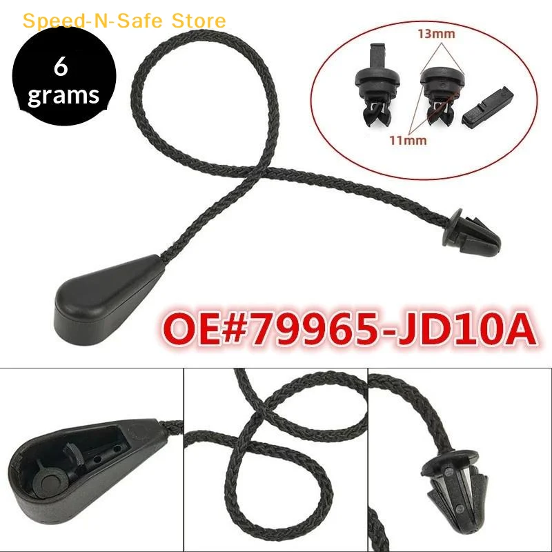 Trunk Boot Parcel Shelf String Cord For Qashqai 2008-2020 Strong Durable Lanyard Replacement Strap Quick Fix Solution