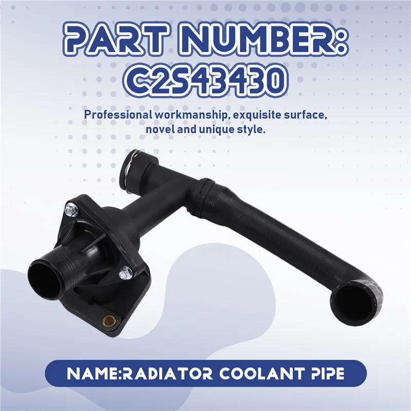 

【Фаворит!】C2S43430 Труба охлаждающей жидкости радиатора с термостатом, верхний шланг бензинового радиатора для Jaguar X-Type 2002-2008 гг.